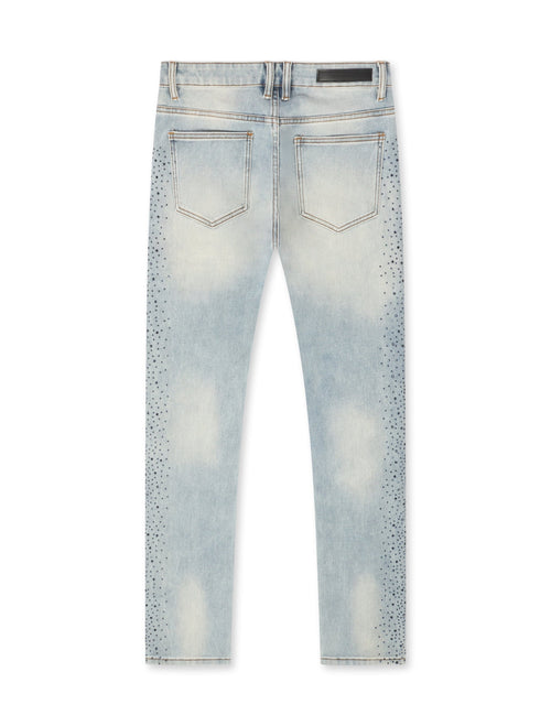 Embellish Frost Denim Slim Jeans - Blue