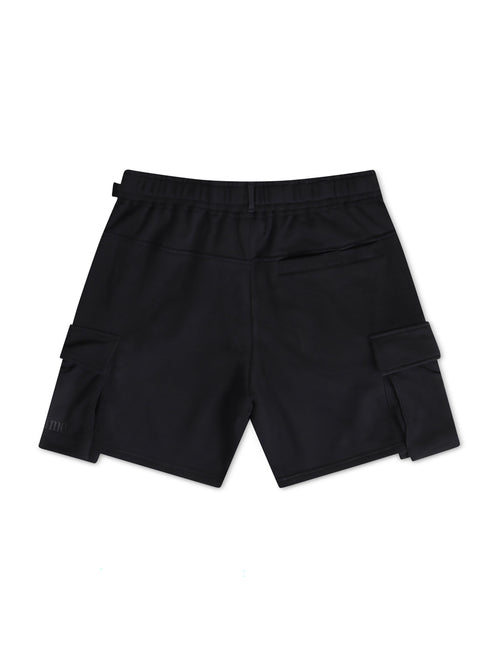 Apastime Vacation in Portugal French Terry Belted Shorts - Black